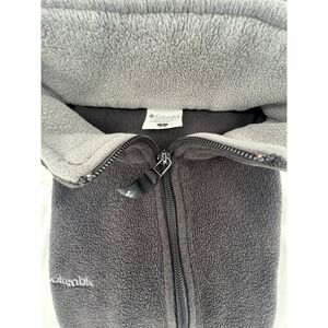 Columbia Women Fleece Jacket Full Zip Gray Size L